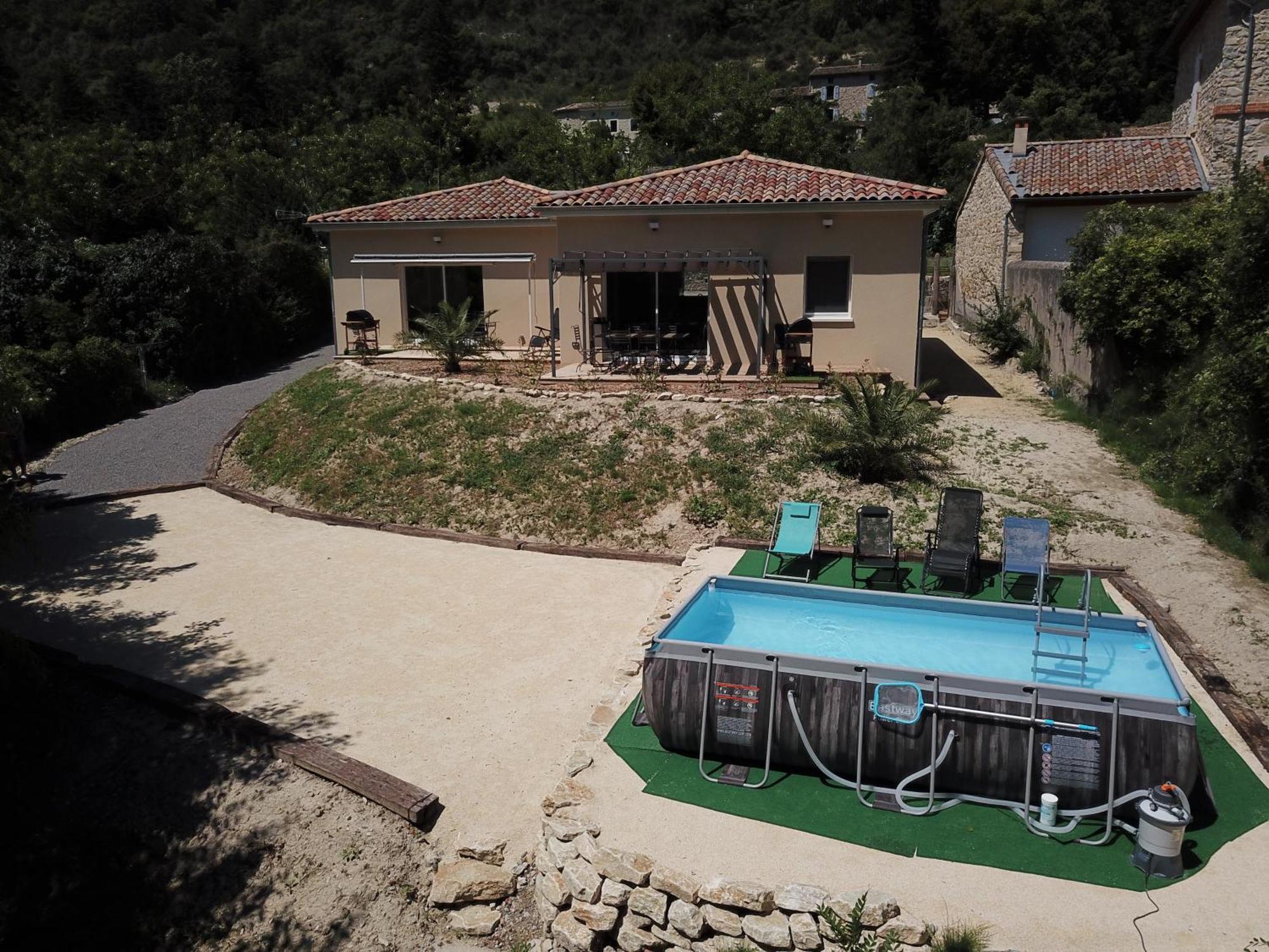 Gite Le Chaudron 1 A 7Pers Avec Piscine Villa Montclar-sur-Gervanne ภายนอก รูปภาพ